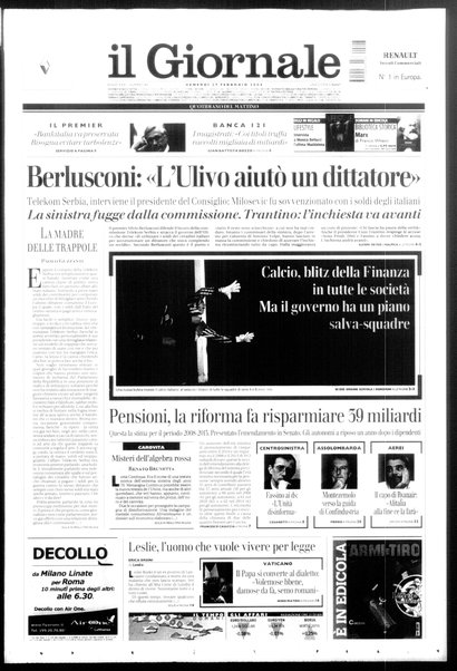 Il giornale : quotidiano del mattino